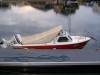 Boat with cover on